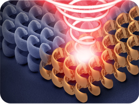 Gold-helix-Metamaterial